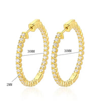 Moissanite Hoop Earrings