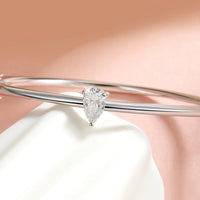 Pear-Shaped Moissanite Bracelet