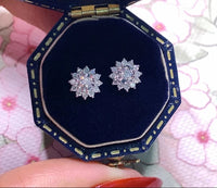 Moissanite Sun Earrings
