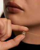 Gold-Finish A–Z Letter Pendant Necklace