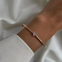 Heart-Shaped Moissanite Bracelet