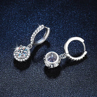 Delicate Halo Drop Earrings