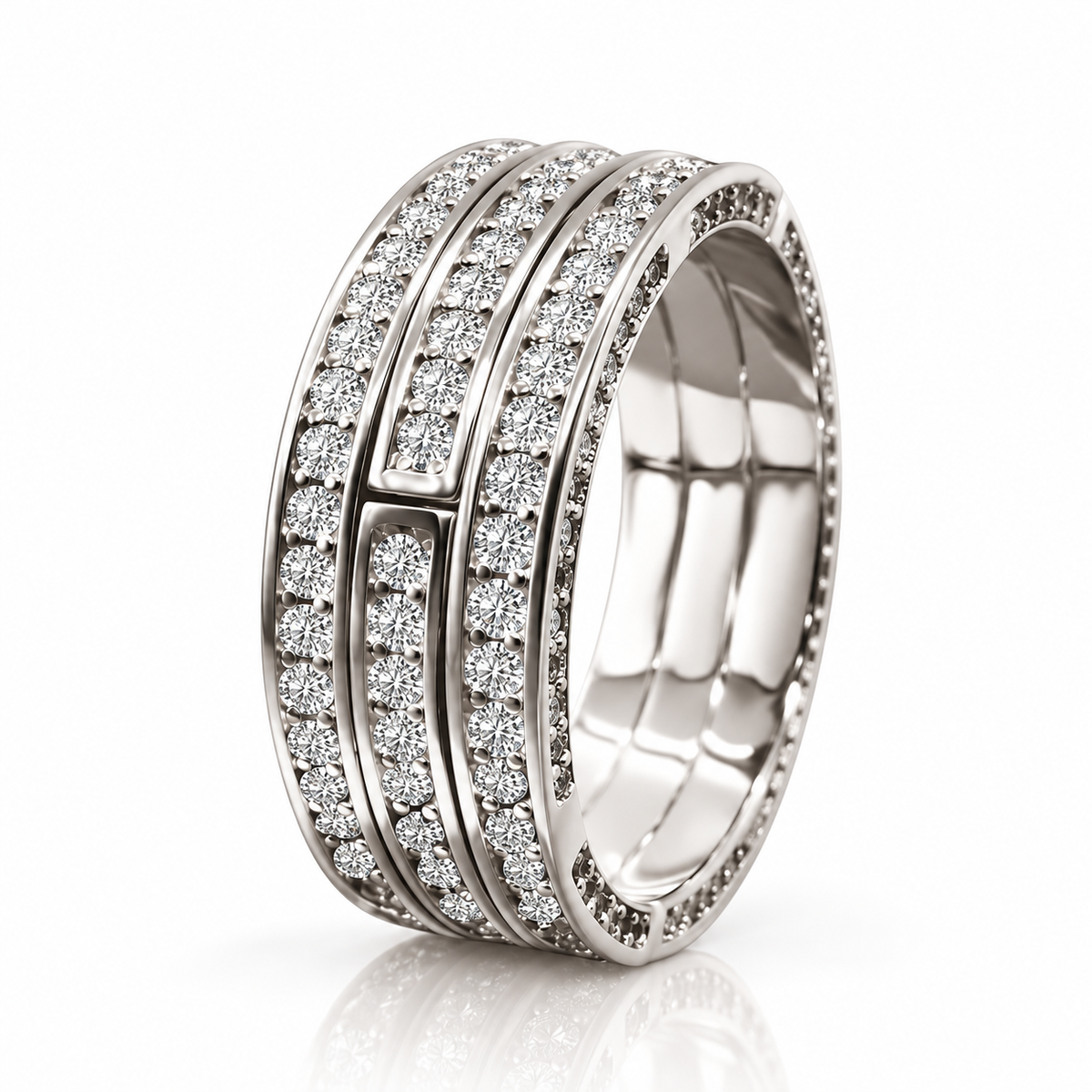 Arcadia Modular Ring — Three Lines of Light