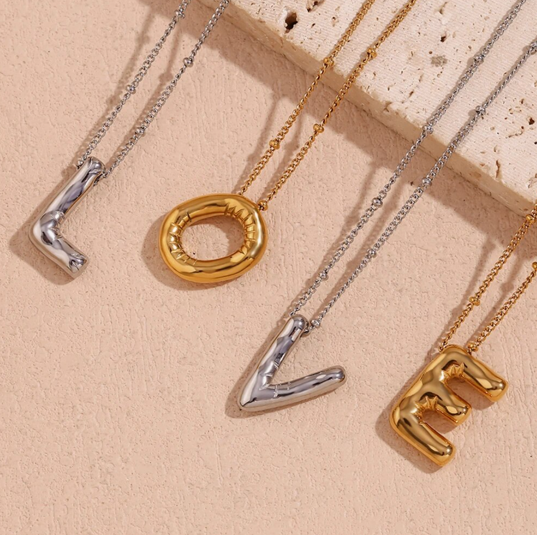 Floating Initial Necklace