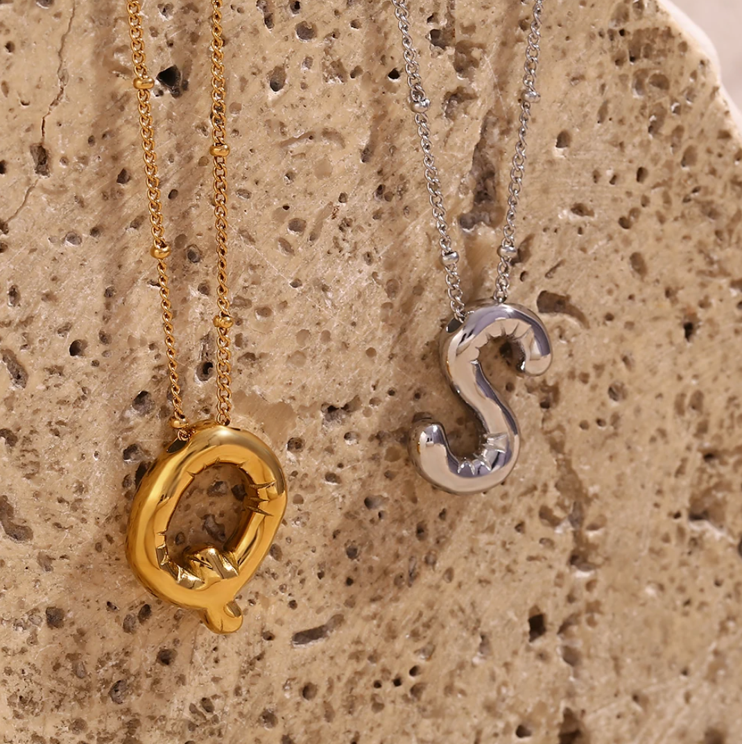 Floating Initial Necklace