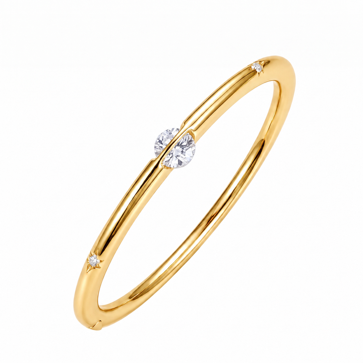 <tc>Bracelet étoile filante ouvrable 18.5cm circonférence</tc>