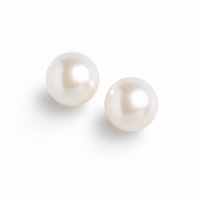 Moon Pearl Earrings — Natural Elegance