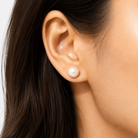 Moon Pearl Earrings — Natural Elegance