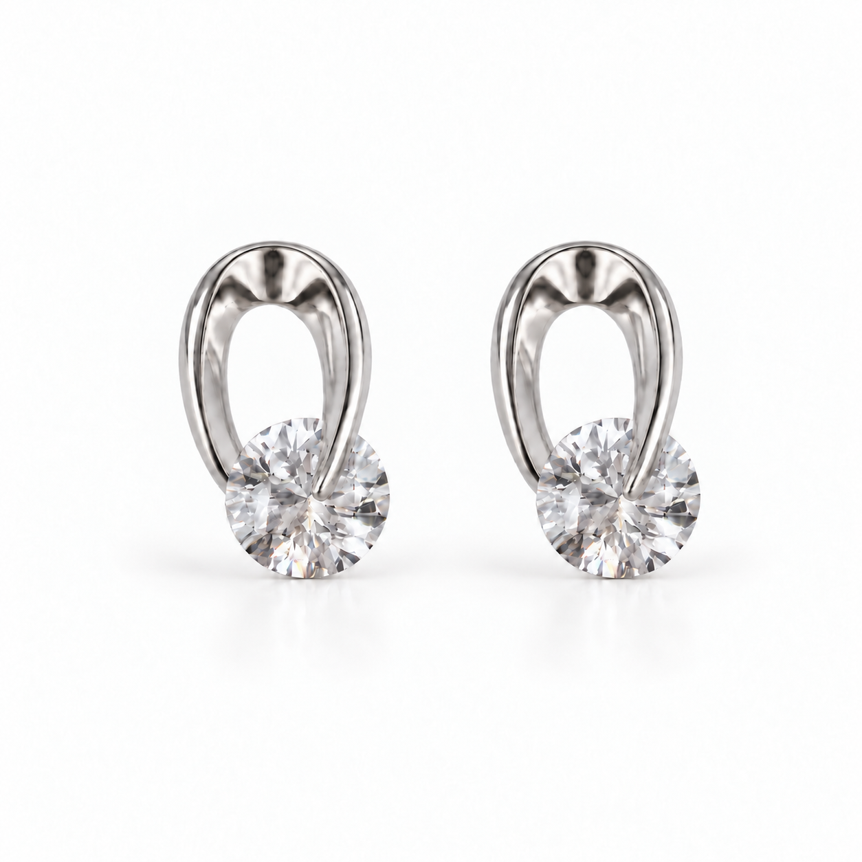 Volute Earrings — A Curve Around the Light