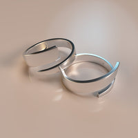 Bague simple en argent 925