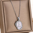 Deep Ocean Initial Necklace