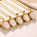 Deep Ocean Initial Necklace