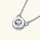 Discreet Sparkle Necklace – Moissanite Pendant