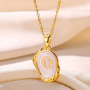 Deep Ocean Initial Necklace