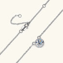 Discreet Sparkle Necklace – Moissanite Pendant