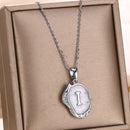 Deep Ocean Initial Necklace