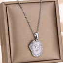 Deep Ocean Initial Necklace