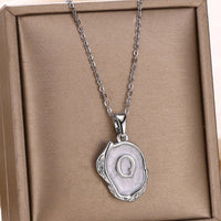Deep Ocean Initial Necklace