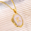 Deep Ocean Initial Necklace
