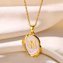 Deep Ocean Initial Necklace