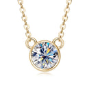 Discreet Sparkle Necklace – Moissanite Pendant
