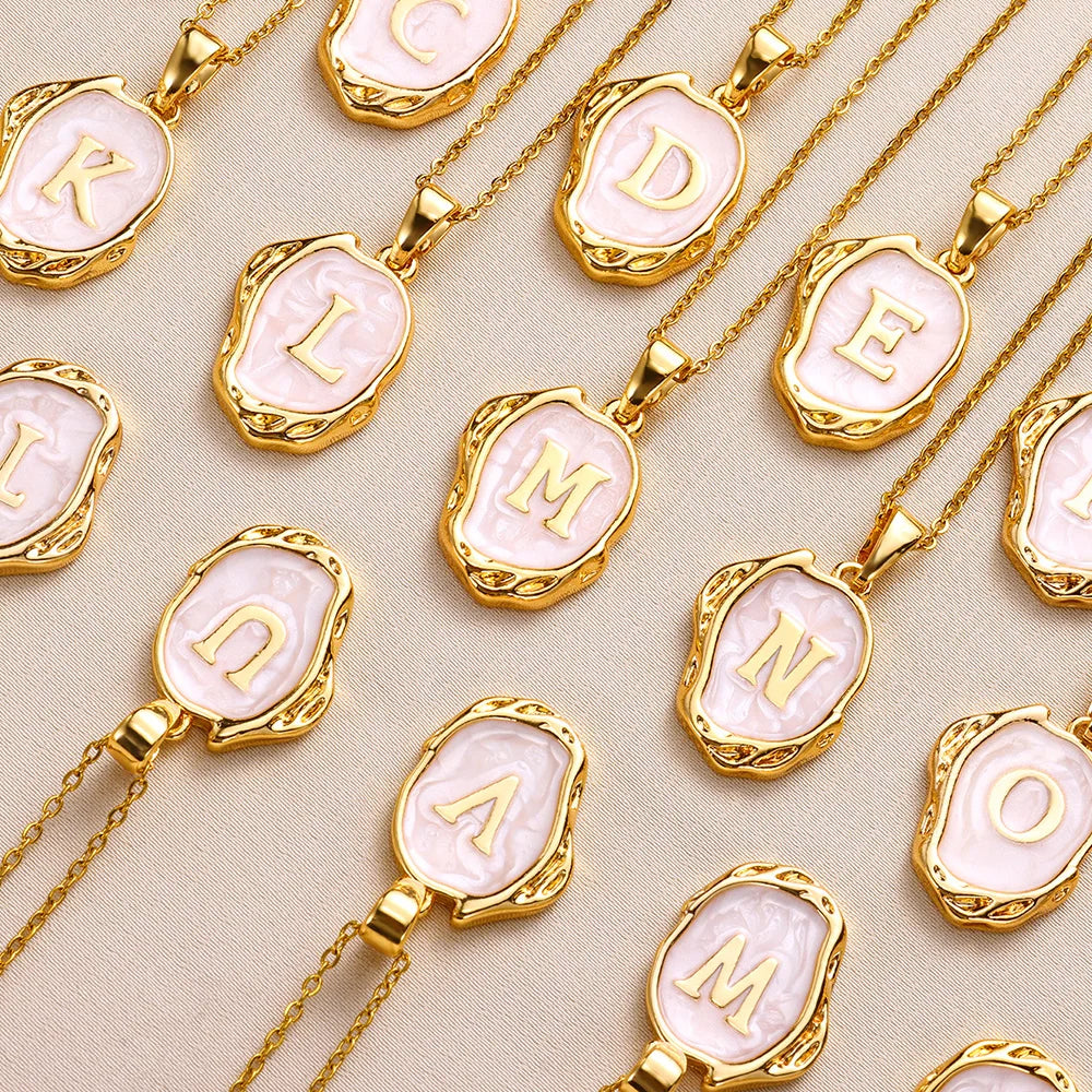 Deep Ocean Initial Necklace