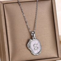 Deep Ocean Initial Necklace
