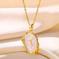 Deep Ocean Initial Necklace