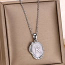 Deep Ocean Initial Necklace