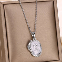 Deep Ocean Initial Necklace