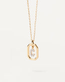 Gold-Finish A–Z Letter Pendant Necklace