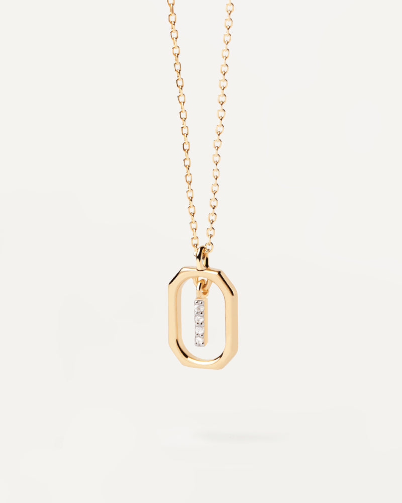 Gold-Finish A–Z Letter Pendant Necklace