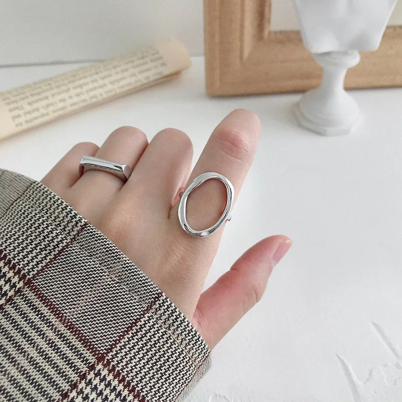 Sculpted Sphere Ring