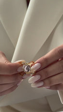 Duality Cuff Bangle — Two Sparkles, One Essence