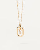 Gold-Finish A–Z Letter Pendant Necklace